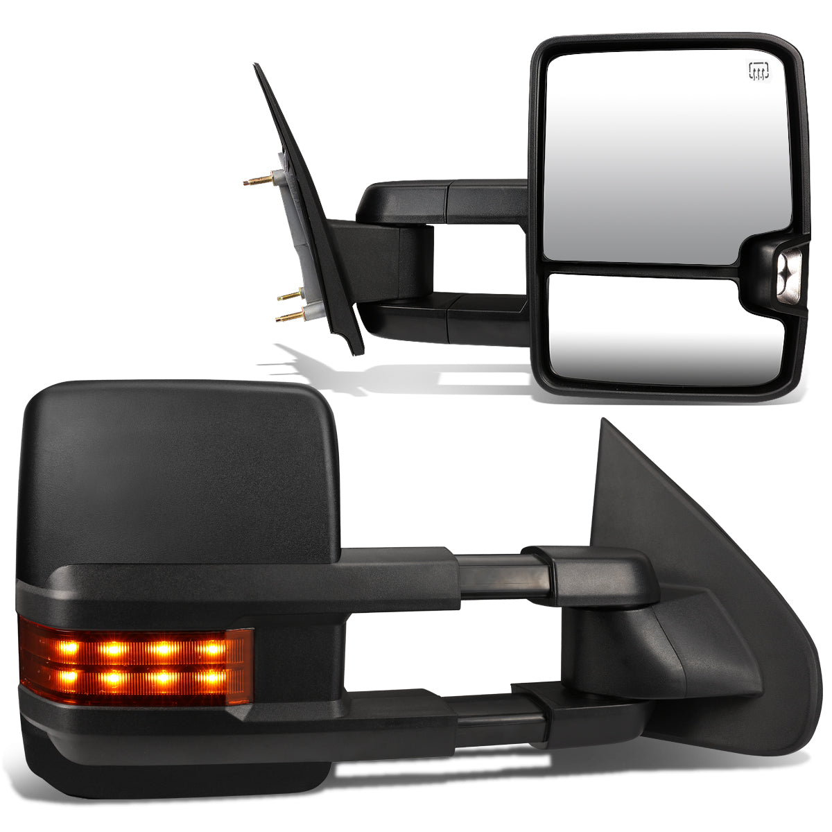 Powered Heated Towing Mirrors (Pair)<br>03-06 Chevy Silverado, GMC Sierra, Tahoe, Yukon
