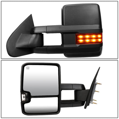 Powered Heated Towing Mirrors (Pair)<br>14-17 Chevy Silverado 1500, GMC Sierra 1500