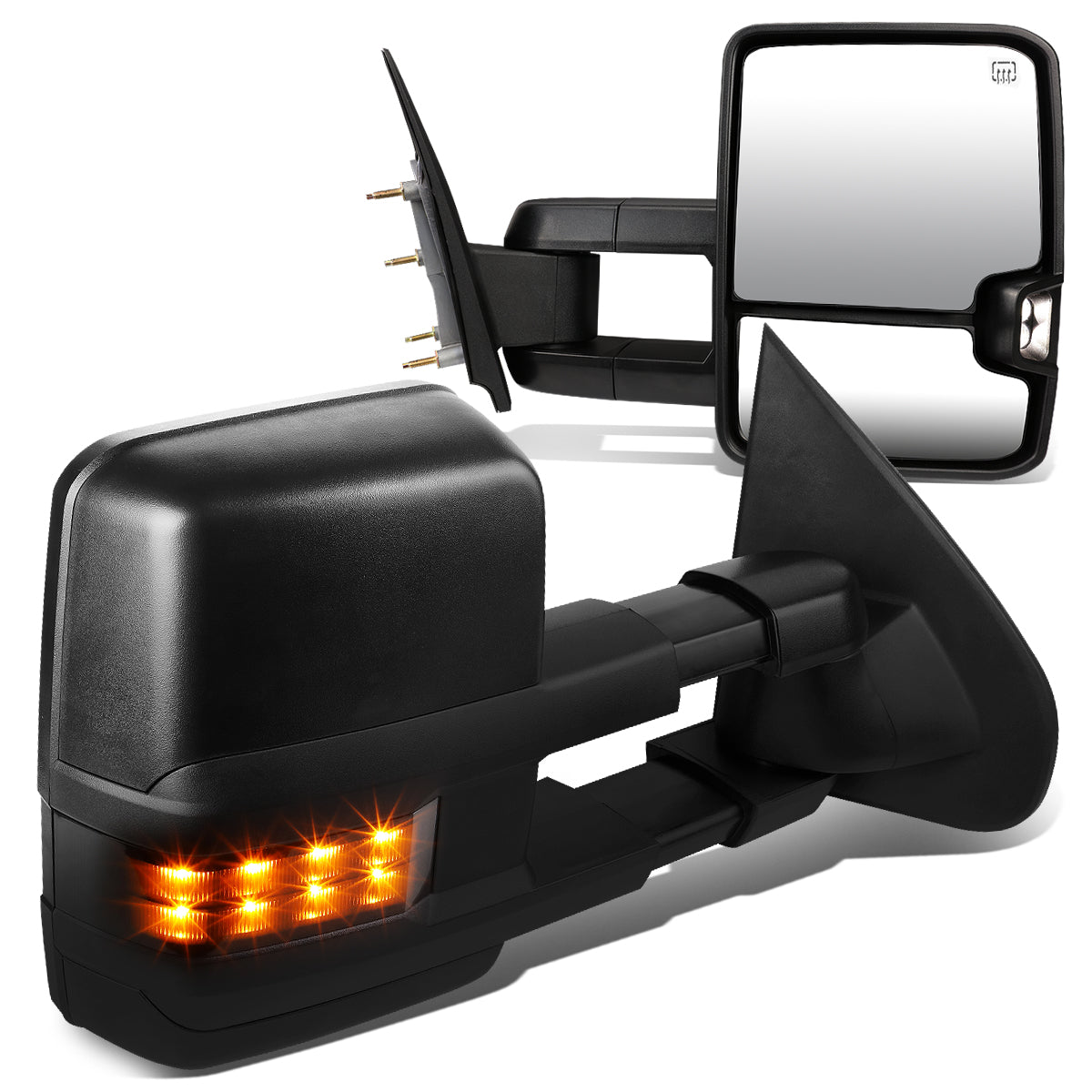 Powered Heated Towing Mirrors (Pair)<br>14-17 Chevy Silverado 1500, GMC Sierra 1500