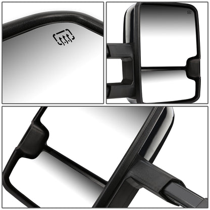 Chrome Powered Heated Towing Mirrors (Pair)<br>14-17 Chevy Silverado 1500, GMC Sierra 1500