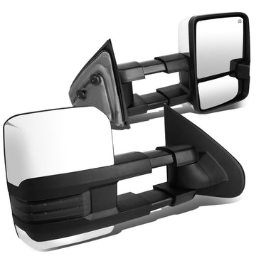 Chrome Powered Heated Towing Mirrors (Pair)<br>14-17 Chevy Silverado 1500, GMC Sierra 1500