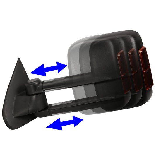 Powered Heated Towing Mirrors (Pair)<br>14-17 Chevy Silverado 1500, GMC Sierra 1500