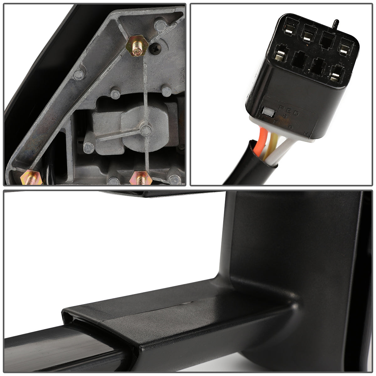 Powered Heated Towing Mirrors (Pair)<br>99-02 Chevy Silverado 1500-3500, GMC Sierra 1500