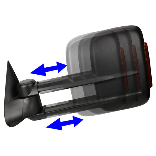 Powered Heated Towing Mirrors (Pair)<br>99-02 Chevy Silverado 1500-3500, GMC Sierra 1500