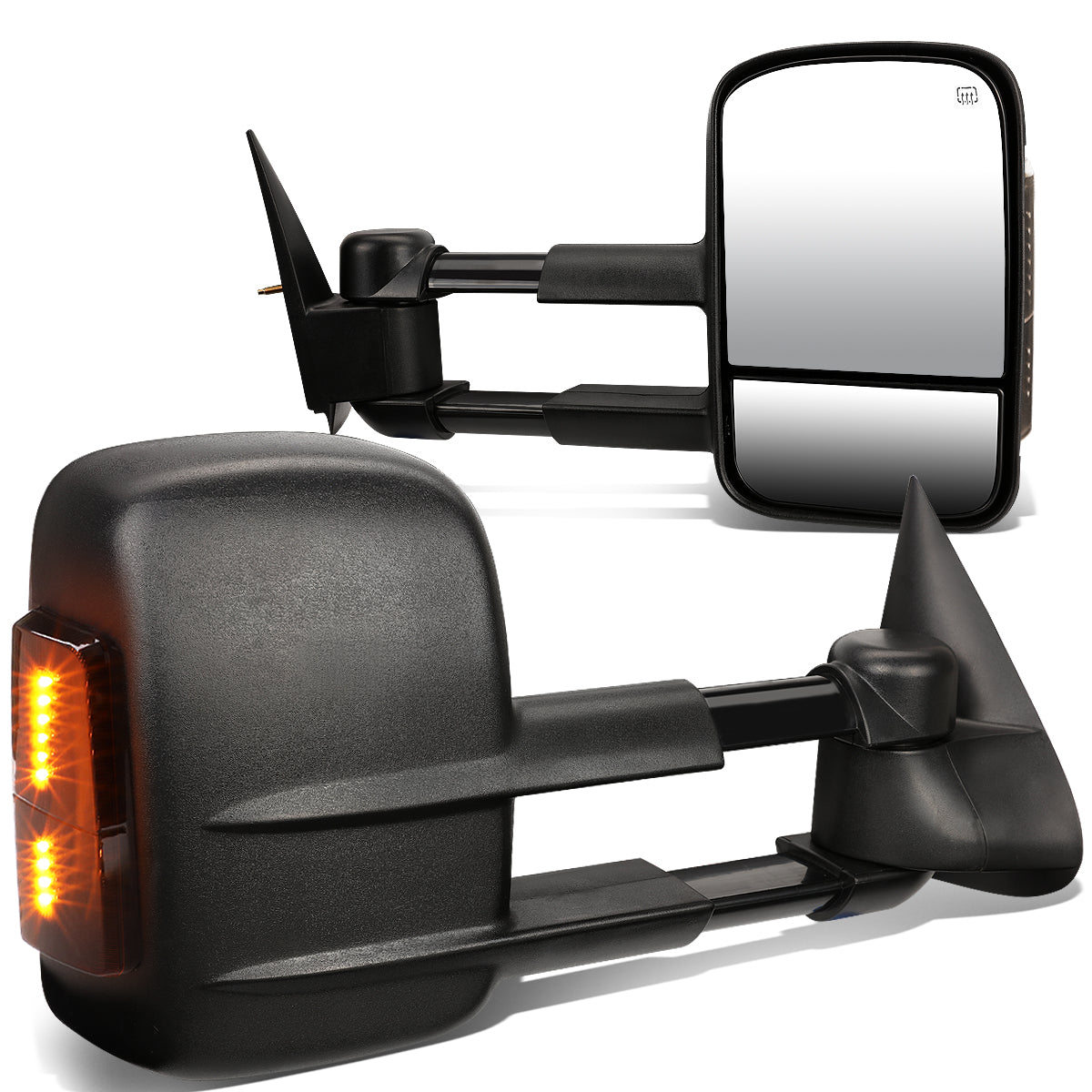 Powered Heated Towing Mirrors (Pair)<br>99-02 Chevy Silverado 1500-3500, GMC Sierra 1500