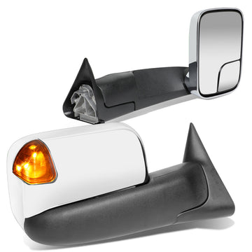 Chrome Powered Towing Mirrors (Pair)<br>94-97 Dodge Ram 1500 2500 3500