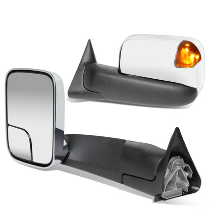 Chrome Powered Towing Mirrors (Pair)<br>94-97 Dodge Ram 1500 2500 3500