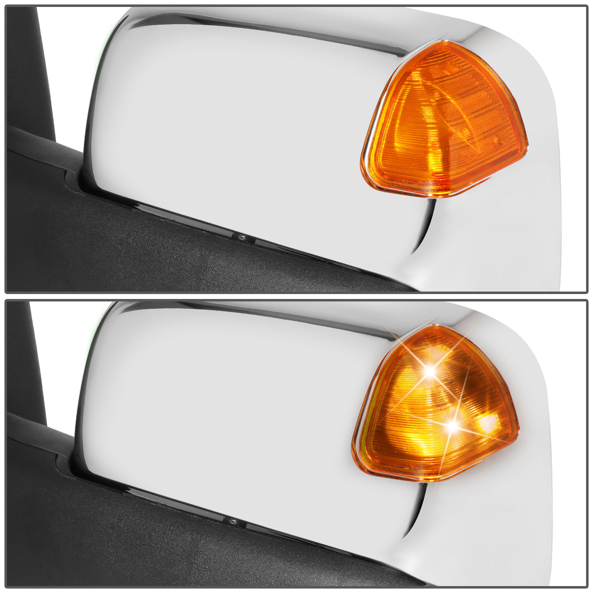 Chrome Powered Towing Mirrors (Pair)<br>94-97 Dodge Ram 1500 2500 3500