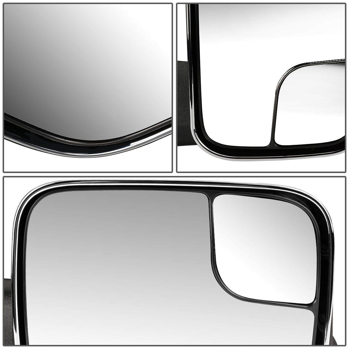 Chrome Powered Towing Mirrors (Pair)<br>94-97 Dodge Ram 1500 2500 3500