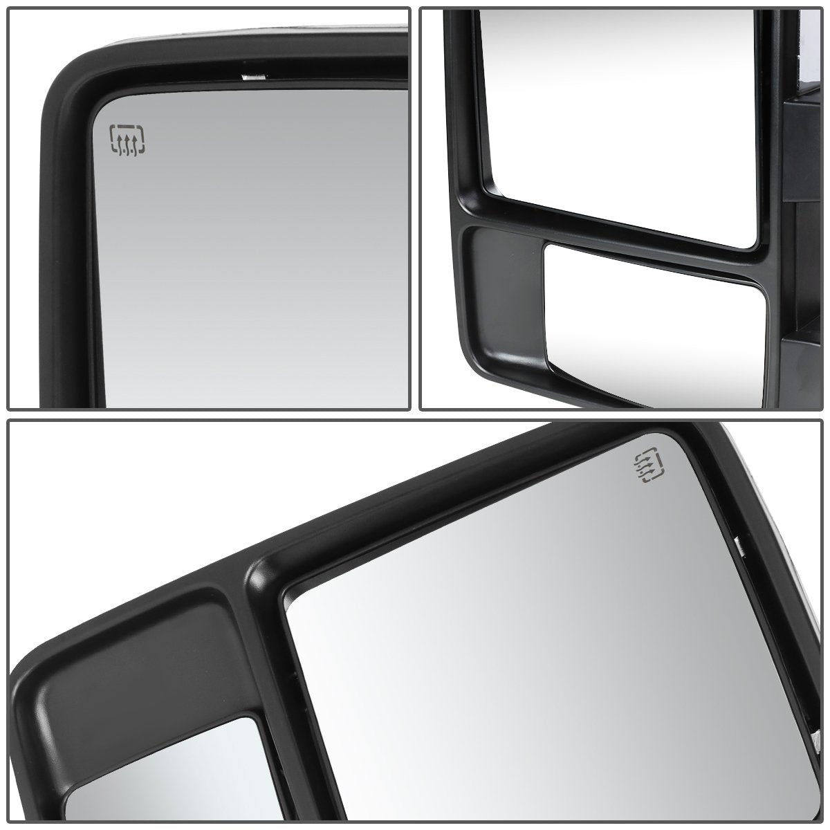 Chrome Powered Heated Towing Mirrors (Pair)<br>99-07 Ford F250-F550 Super Duty