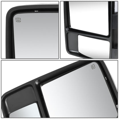 Chrome Powered Heated Towing Mirrors (Pair)<br>99-07 Ford F250-F550 Super Duty