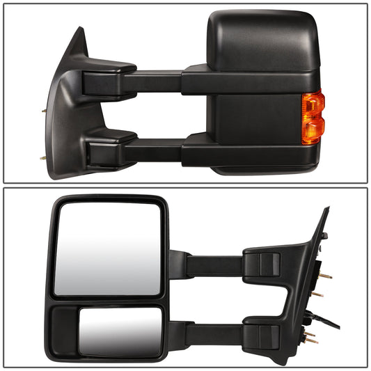 Manual Towing Mirror (Left)<br>08-16 Ford F250 F350 F450 F550 Super Duty