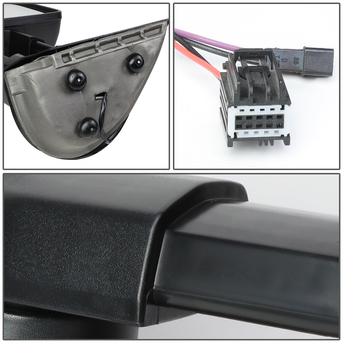 Manual Towing Mirrors (Pair)<br>07-13 Chevy Silverado 1500, GMC Sierra 1500
