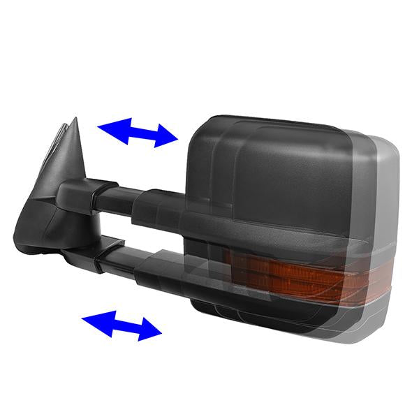 Powered Heated Towing Mirrors (Pair)<br>99-06 Chevy Silverado, GMC Sierra