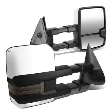 Chrome Powered Heated Towing Mirrors (Pair)<br>99-06 Chevy Silverado, GMC Sierra