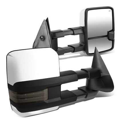 Chrome Powered Heated Towing Mirrors (Pair)<br>99-06 Chevy Silverado, GMC Sierra
