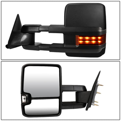 Manual Towing Mirrors (Pair)<br>88-98 Chevy GMC C/K 1500, 95-99 Tahoe
