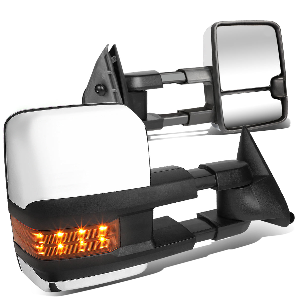 Chrome Powered Towing Mirrors (Pair)<br>88-98 Chevy GMC C/K 1500, 95-99 Tahoe