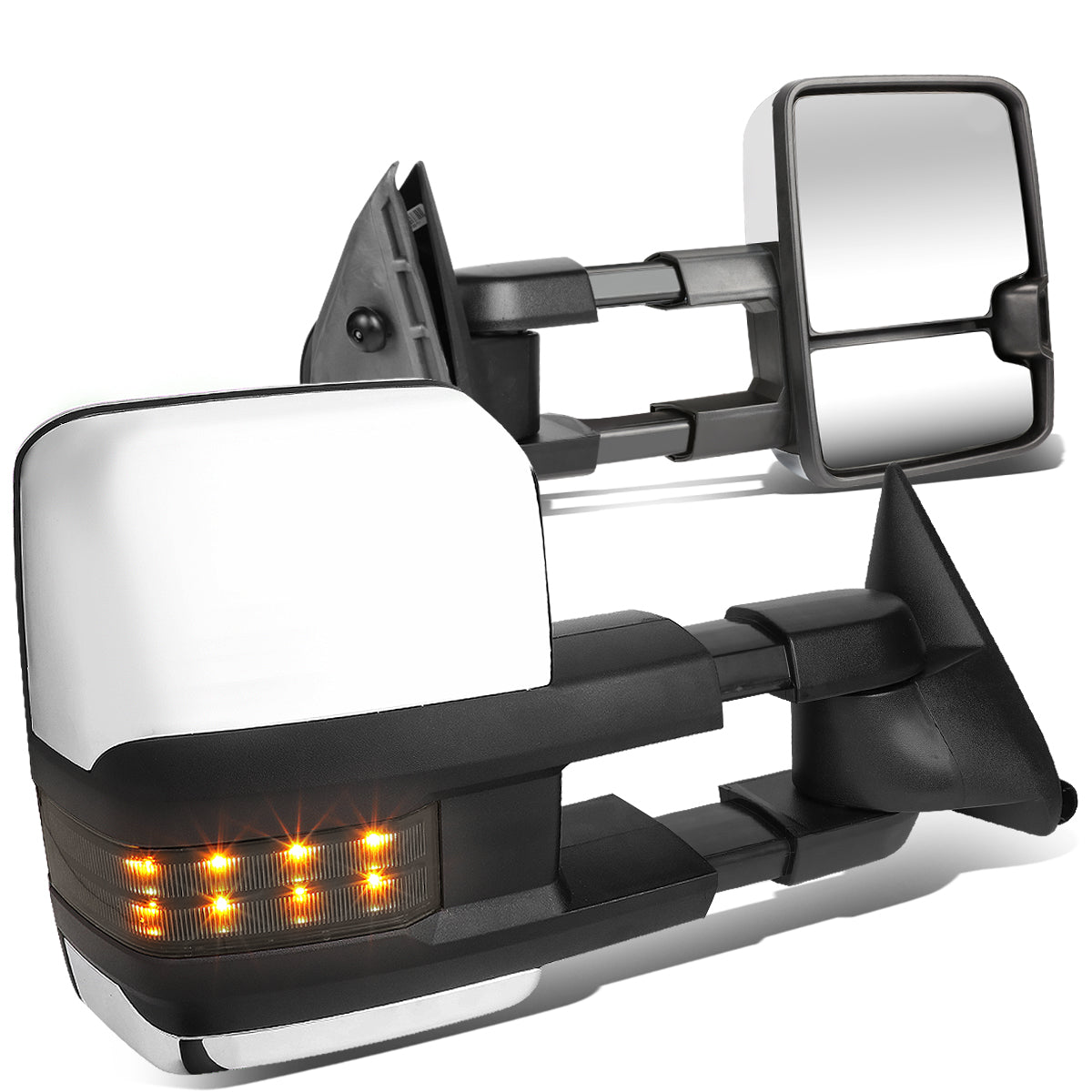 Chrome Powered Towing Mirrors (Pair)<br>88-98 Chevy GMC C/K 1500, 95-99 Tahoe