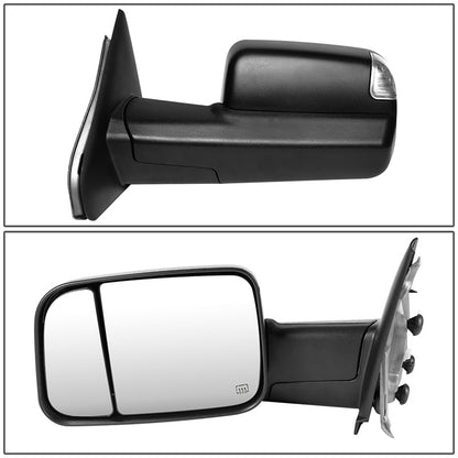 Powered Heated Towing Mirrors (Pair)<br>02-08 Dodge Ram 1500, 03-09 Ram 2500 3500