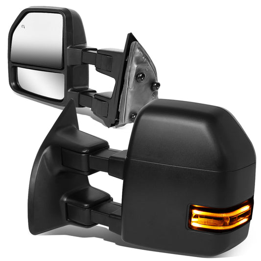 Powered Heated Towing Mirrors (Pair)<br>08-16 Ford F250 F350 F450 F550 Super Duty