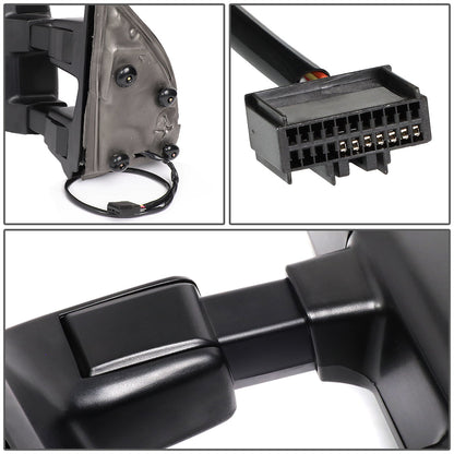 Powered Heated Towing Mirrors (Pair)<br>08-16 Ford F250 F350 F450 F550 Super Duty