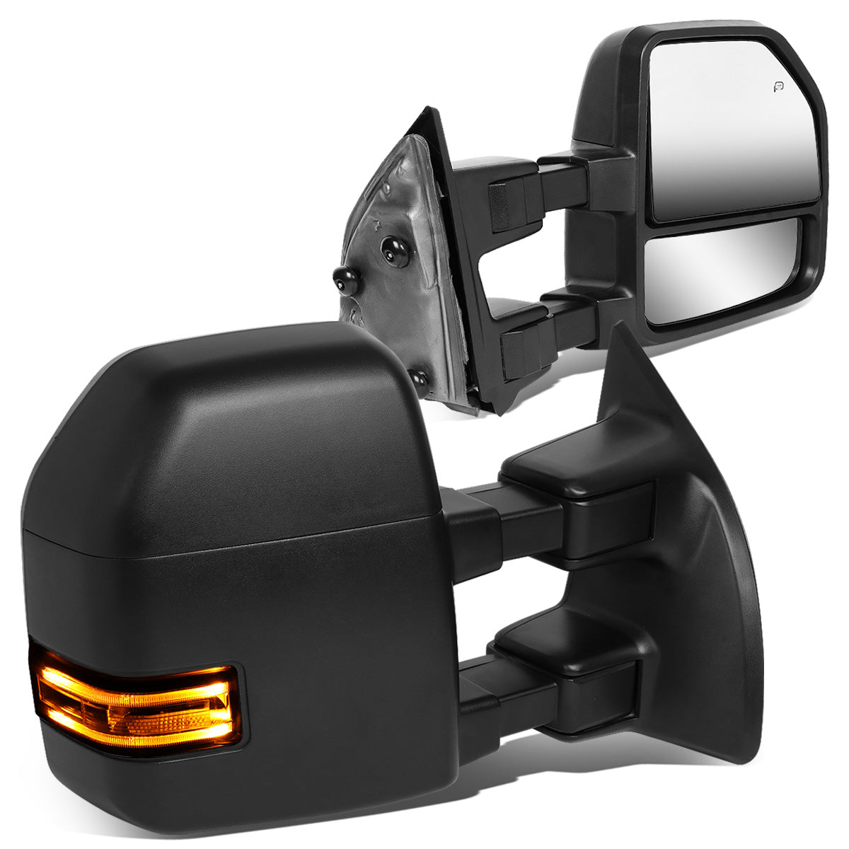 Powered Heated Towing Mirrors (Pair)<br>08-16 Ford F250 F350 F450 F550 Super Duty