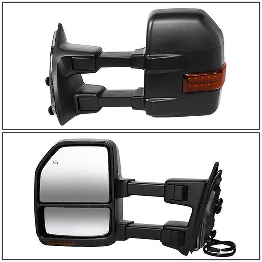 Powered Heated Towing Mirrors (Pair)<br>99-07 Ford F250-F550 Super Duty