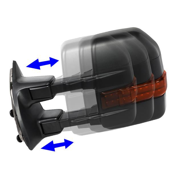 Manual Towing Mirrors (Pair)<br>08-16 Ford F250-F550 Super Duty