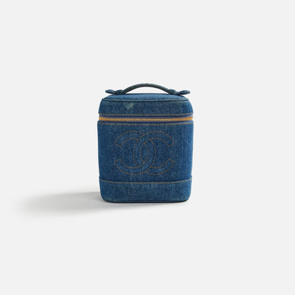 WGACA Chanel Denim Vanity - Blue