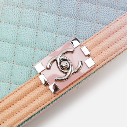 WGACA Chanel Caviar Rainbow Boy Bag - Multi