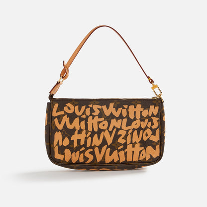 WGACA Louis Vuitton x Stephen Sprouse Pochette - Beige