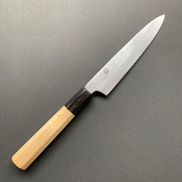 Petty Knife, Shirogami 2 with iron cladding, Kasumi finish, Kikuzuki Kasumi range - Sakai Kikumori