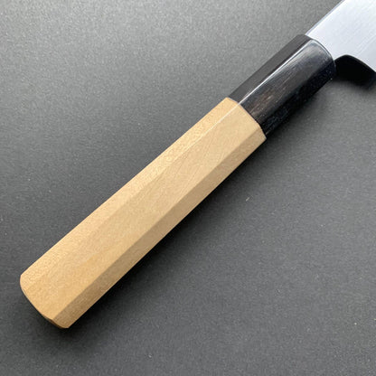 Petty Knife, Shirogami 2 with iron cladding, Kasumi finish, Kikuzuki Kasumi range - Sakai Kikumori