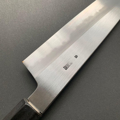 Gyuto Knife, Shirogami 2 with iron cladding, Kasumi finish, Kikuzuki Kasumi range - Sakai Kikumori