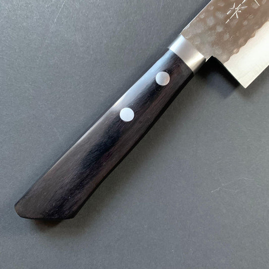 Nakiri knife, VG10, Damascus Tsuchime finish - Masutani