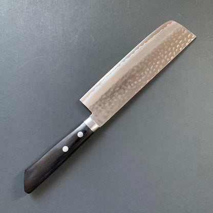 Nakiri knife, VG10, Damascus Tsuchime finish - Masutani