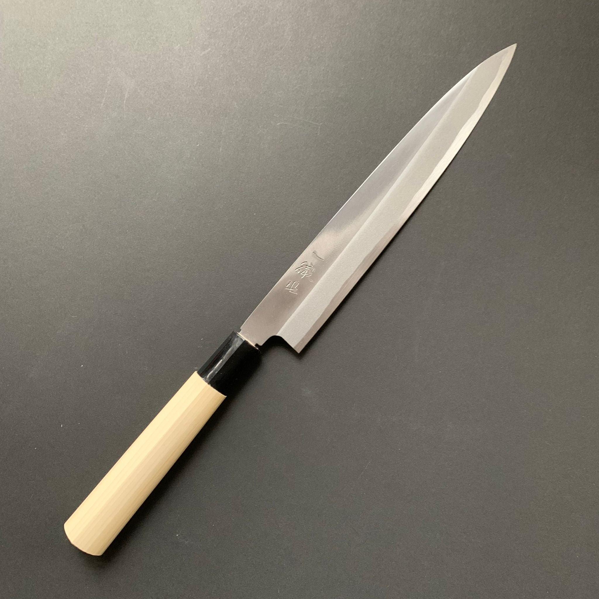 Yanagiba Knife, Shirogami 2 Carbon Steel, Iron Clad, Polished Finish - Ittetsu