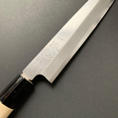 Yanagiba Knife, Shirogami 2 Carbon Steel, Iron Clad, Polished Finish - Ittetsu