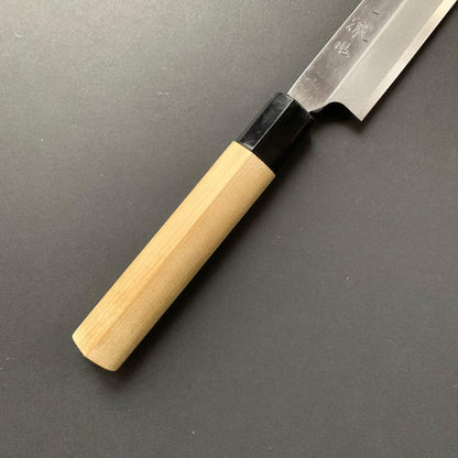 Yanagiba Knife, Stamped Shirogami 2 Carbon Steel, Iron Clad, Polished Finish - Ittetsu