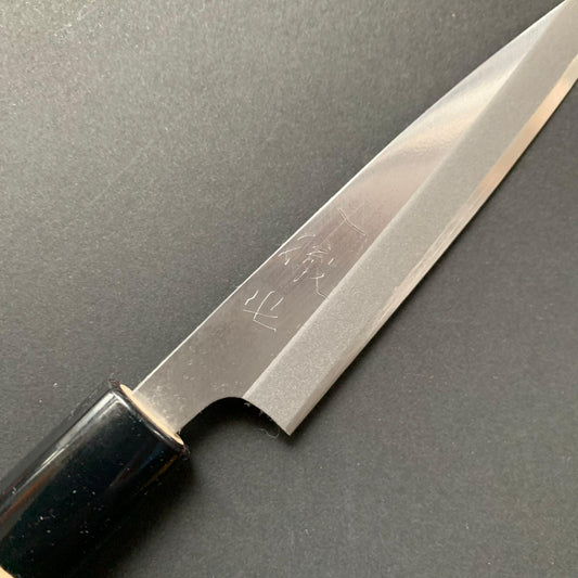 Kaisaki Knife, Stamped Shirogami 2 Carbon Steel, Iron Clad, Polished Finish - Ittetsu