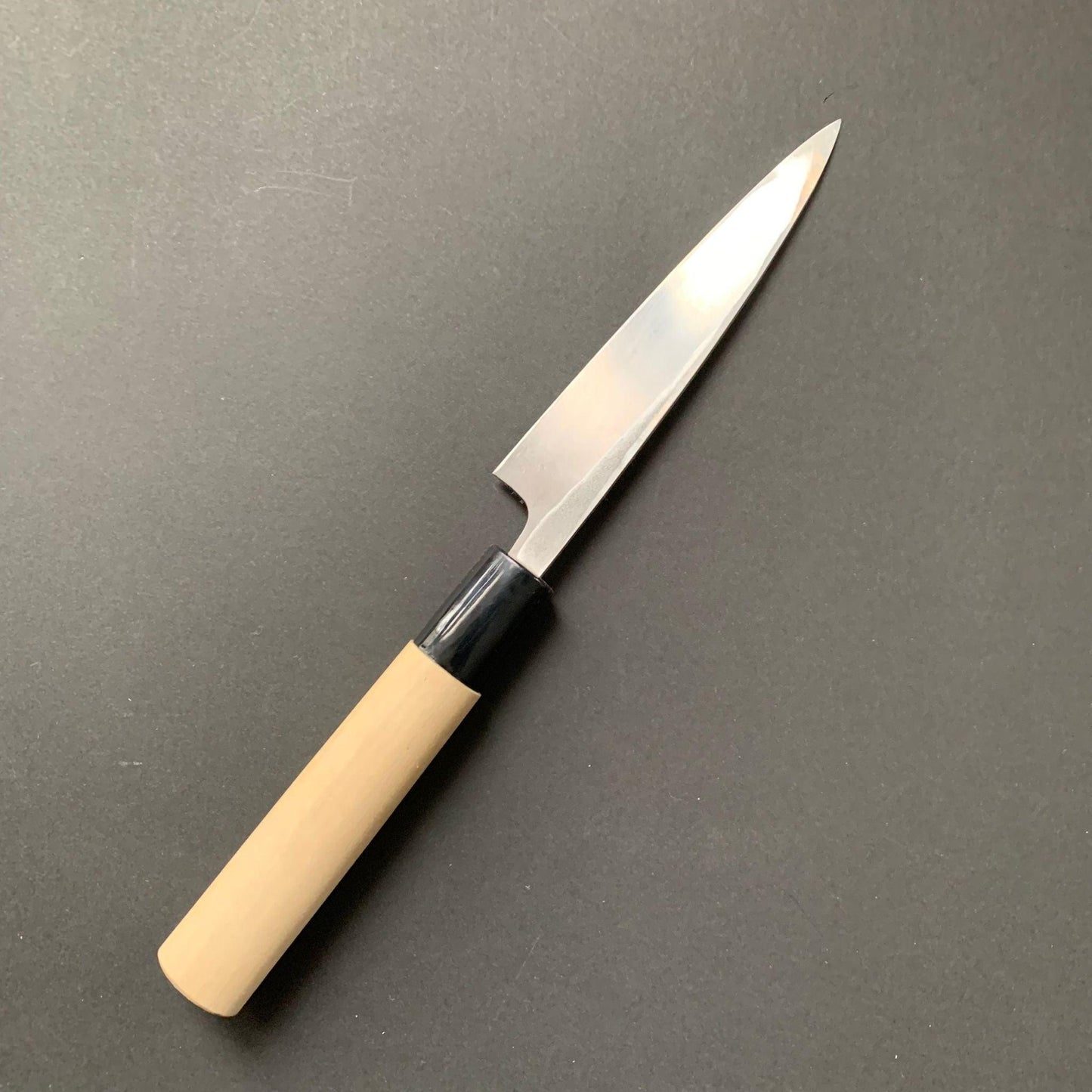 Kaisaki Knife, Stamped Shirogami 2 Carbon Steel, Iron Clad, Polished Finish - Ittetsu