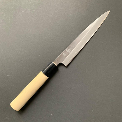 Kaisaki Knife, Stamped Shirogami 2 Carbon Steel, Iron Clad, Polished Finish - Ittetsu
