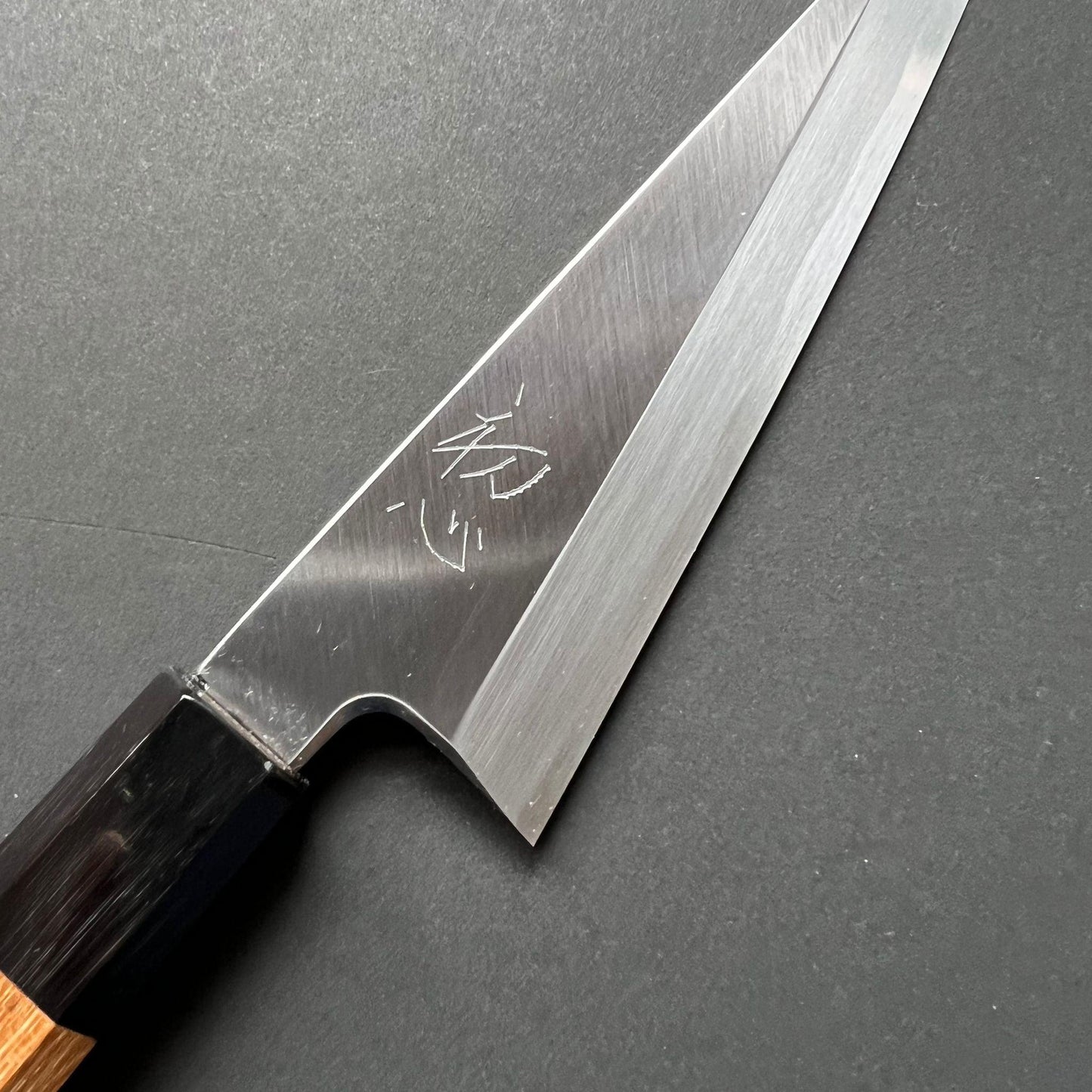 Honesuki knife, Single Beveled, Shirogami 2, polished finish - Hatsukokoro Shirasagi