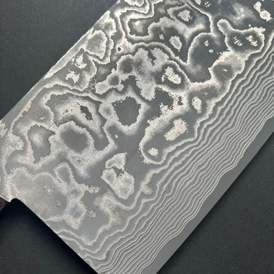 Chinese Cleaver, VG10 stainless steel, Damascus finish, Iron wood handle - Saji