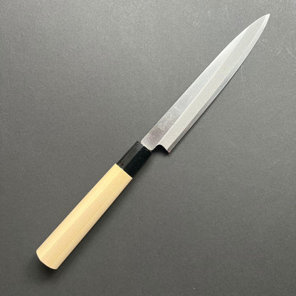 Yanagiba Knife, Stamped Shirogami 2 Carbon Steel, Iron Clad, Polished Finish - Ittetsu