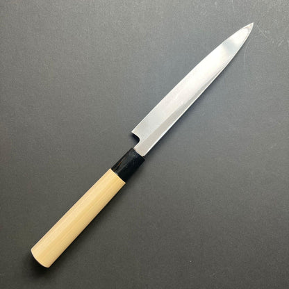 Yanagiba Knife, Stamped Shirogami 2 Carbon Steel, Iron Clad, Polished Finish - Ittetsu