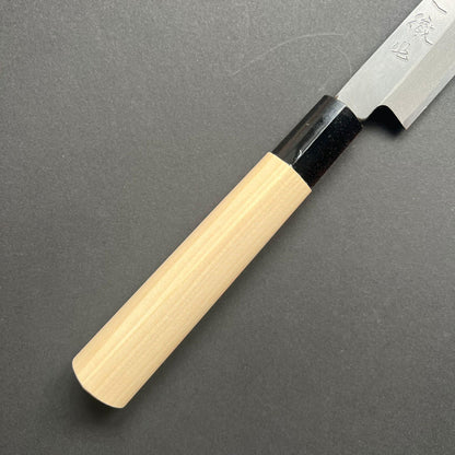 Yanagiba Knife, Stamped Shirogami 2 Carbon Steel, Iron Clad, Polished Finish - Ittetsu