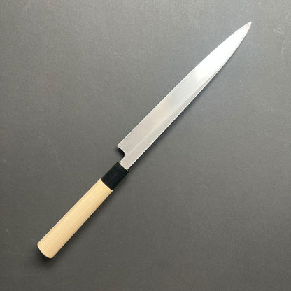 Yanagiba Knife, Stamped Shirogami 2 Carbon Steel, Iron Clad, Polished Finish - Ittetsu