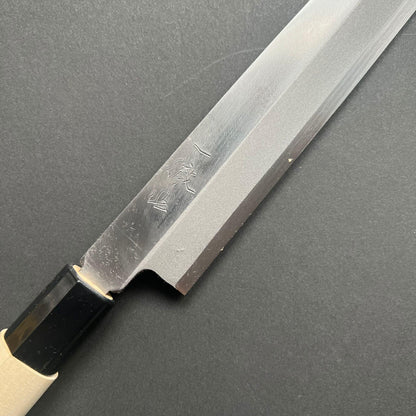 Yanagiba Knife, Stamped Shirogami 2 Carbon Steel, Iron Clad, Polished Finish - Ittetsu
